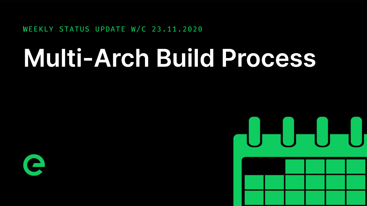 Weekly Update: W/C 23rd November, 2020