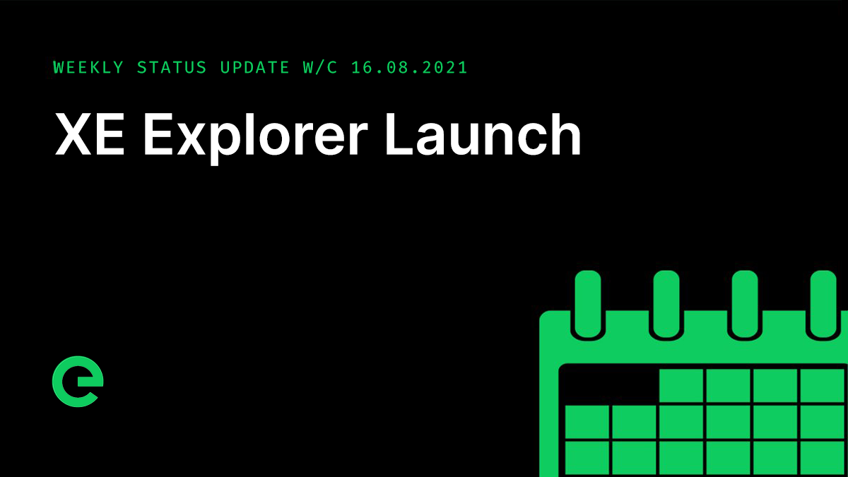 Weekly Update: W/C 16th August, 2021