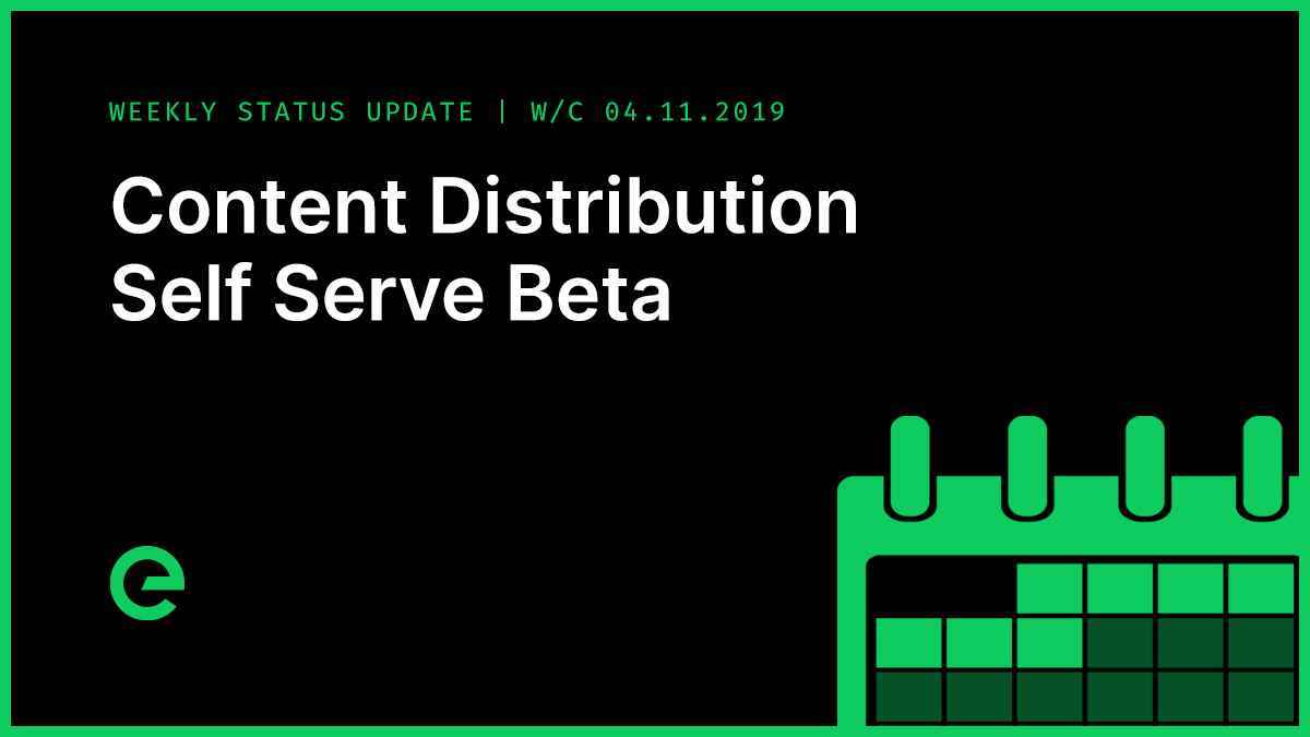 Weekly Update: W/C 04th November, 2019