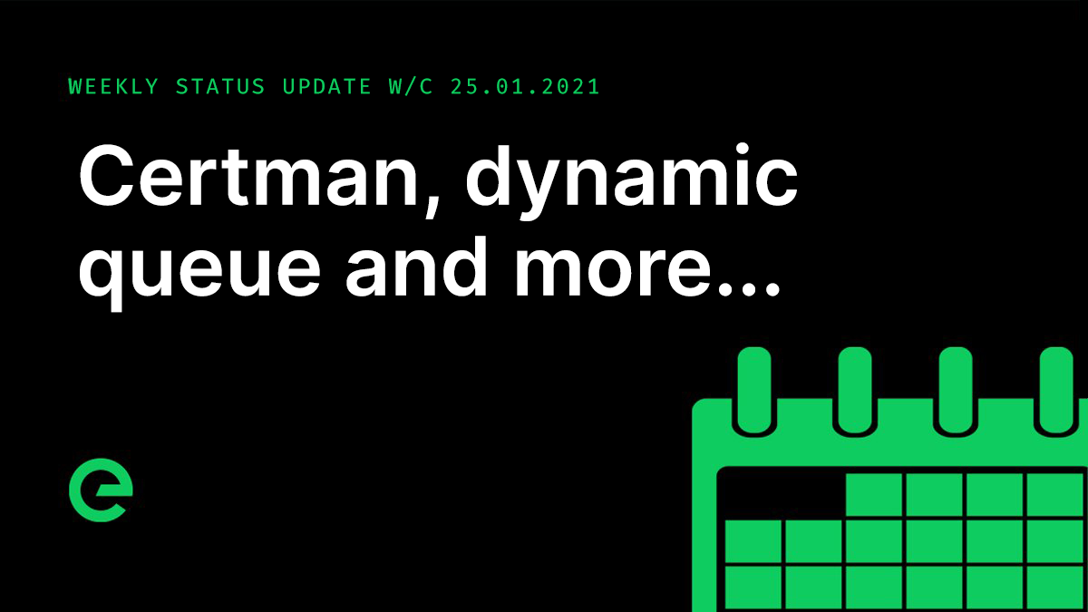 Weekly Update: W/C 25th January, 2021