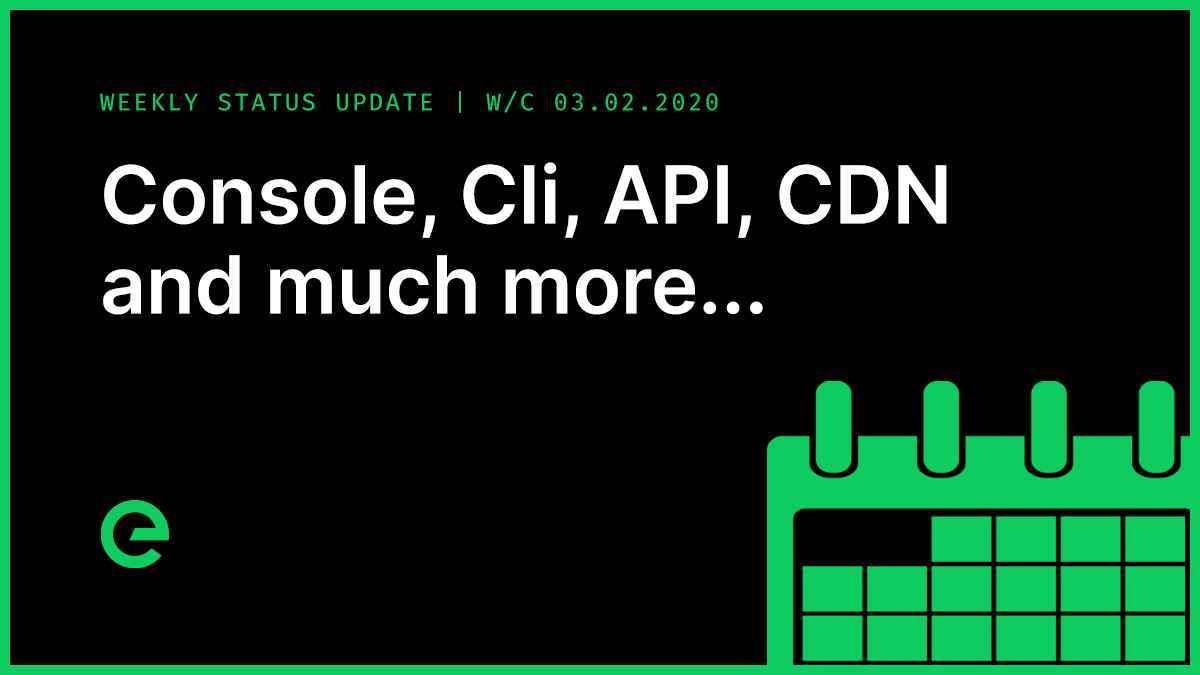 Weekly Update: W/C 03rd February, 2020