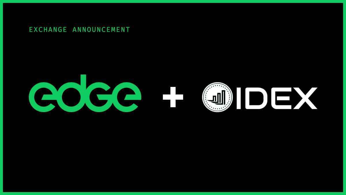 $EDGE Now Tradable on IDEX
