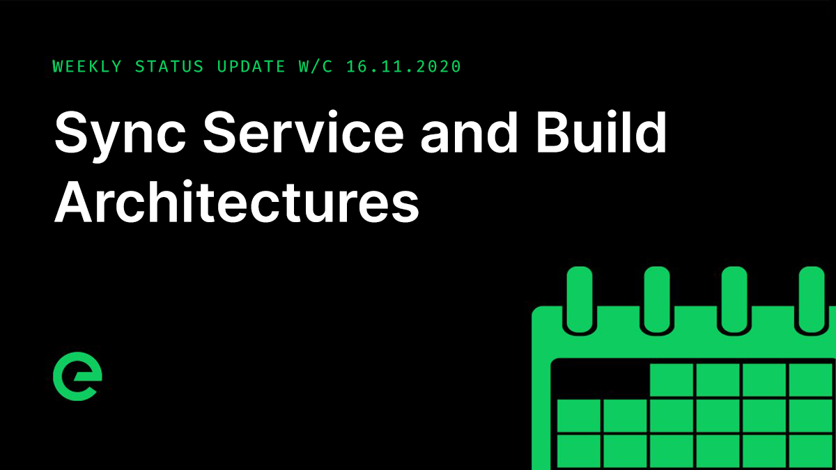 Weekly Update: W/C 16th November, 2020
