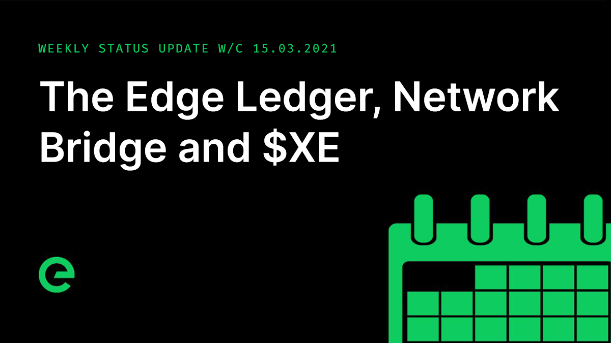 Weekly Update: W/C 15th March, 2021