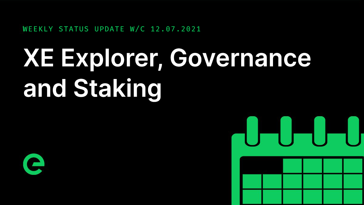 Weekly Update: W/C 12th July, 2021