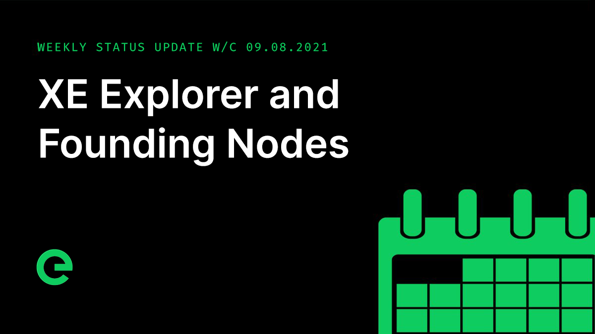Weekly Update: W/C 09th August, 2021