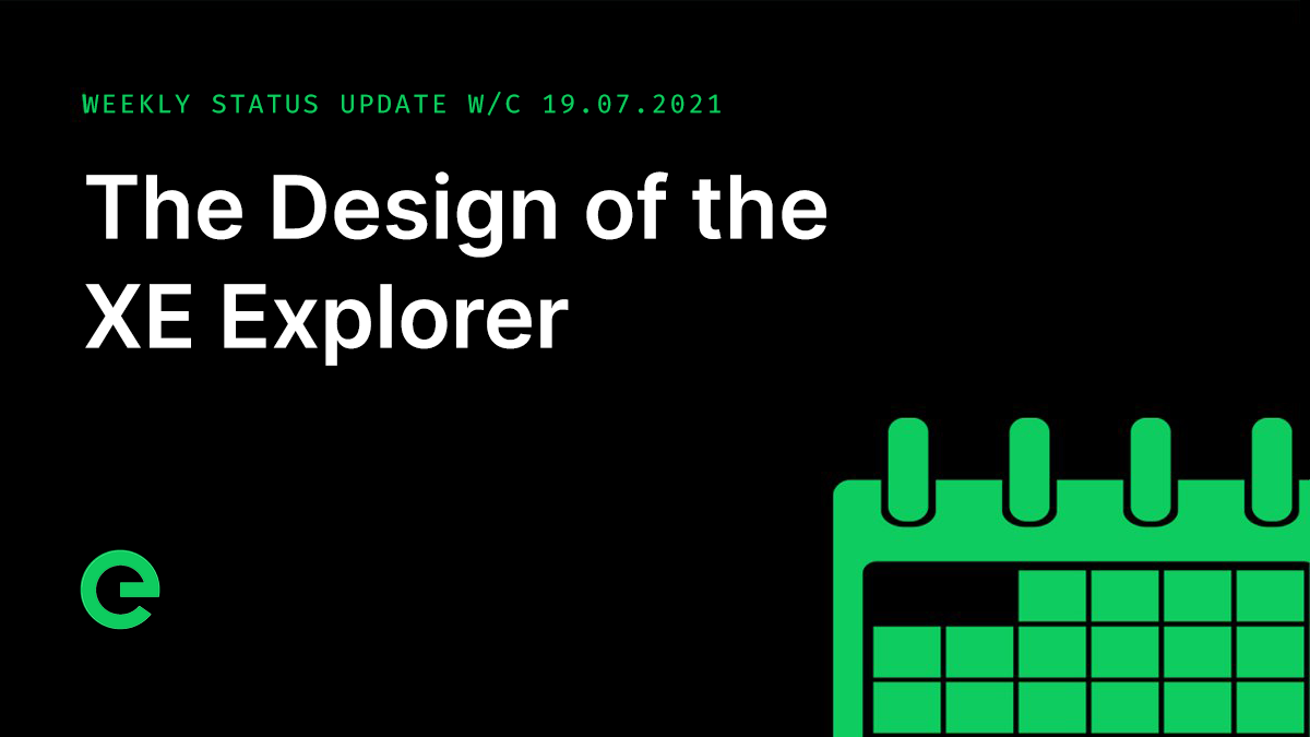 Weekly Update: W/C 19th July, 2021