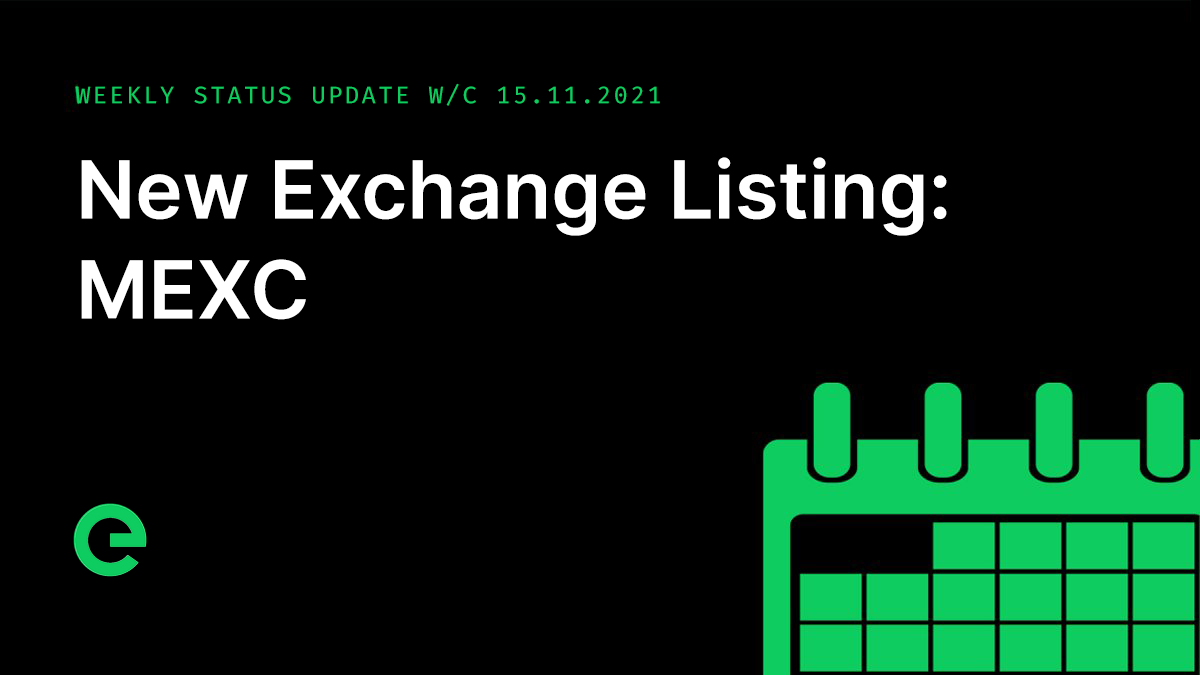 Weekly Update: W/C 15th November, 2021