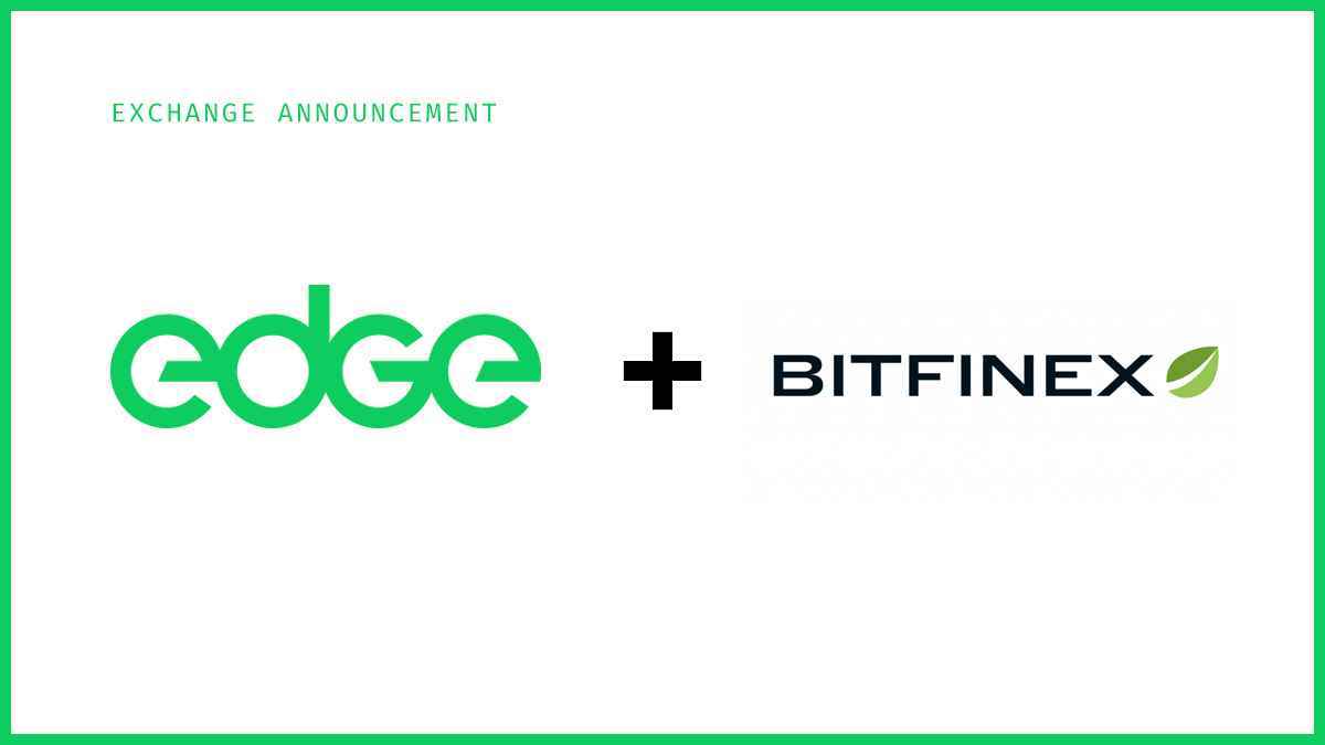 $EDGE Now Tradable on Bitfinex