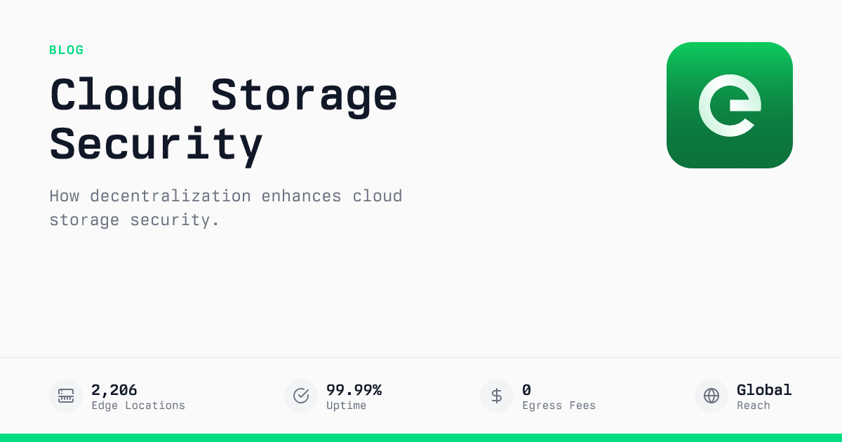 How Decentralization Enhances Cloud Storage Security | Edge