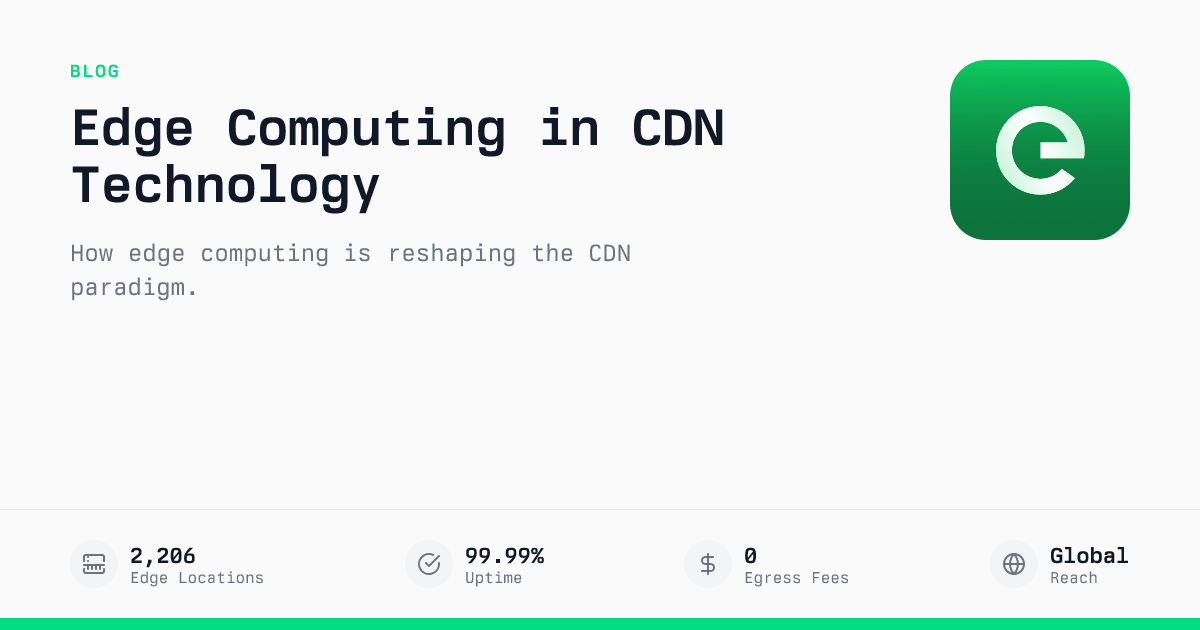 Revolutionizing Content Delivery: The Integration of Edge Computing in ...