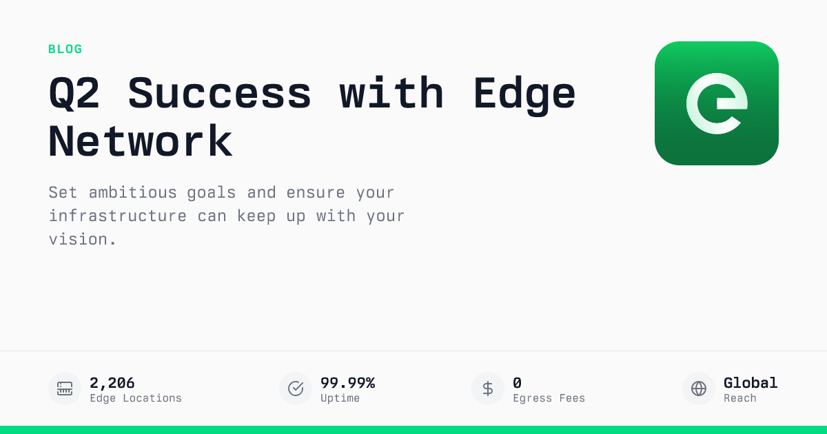Setting the Stage for Q2 Success with Edge Network | Edge