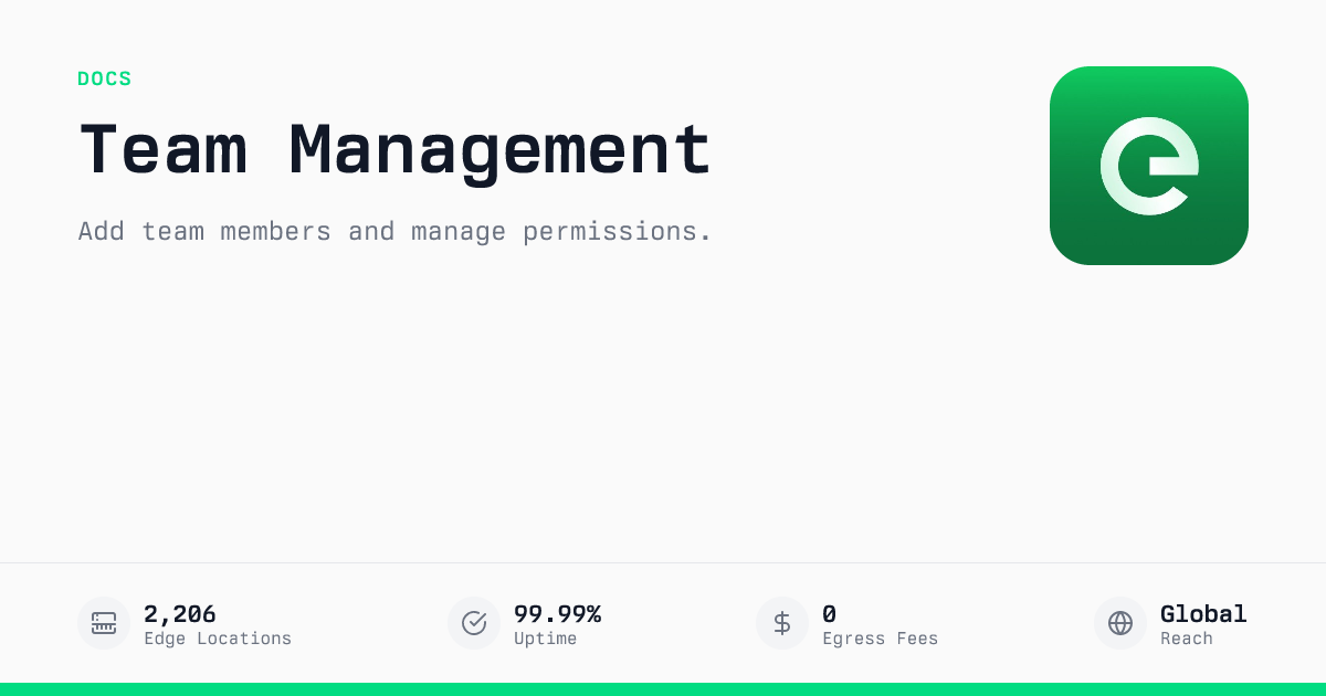 Teams | Edge Documentation