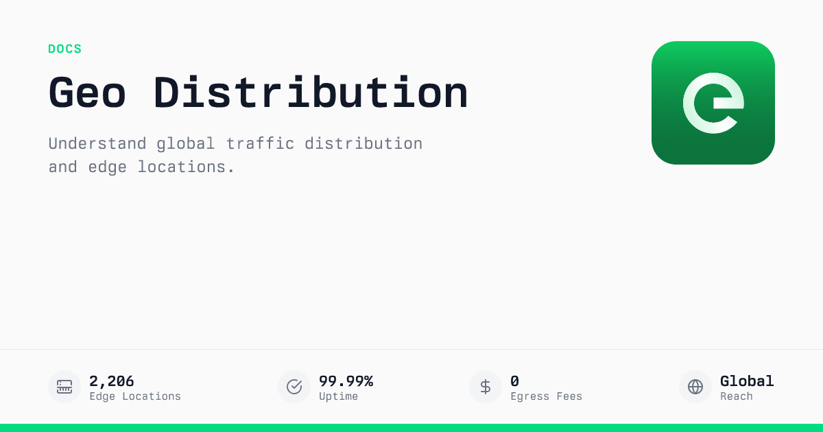 Regional Distribution | Edge Documentation